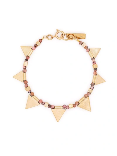 Shop Isabel Marant Rocio Beaded Bracelet In Gold