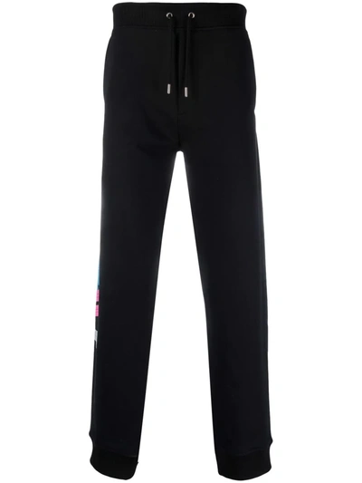 Shop Helmut Lang 3d Logo Track Pants In Black