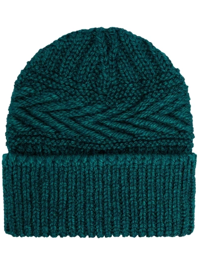 Shop Isabel Marant Seal Chunky-knit Beanie In Green