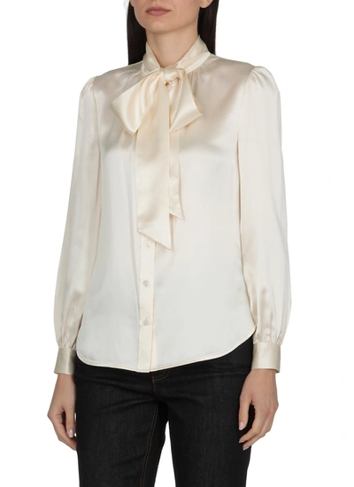 Shop Tory Burch Shirts White In New Ivory
