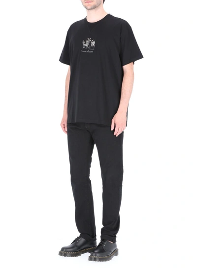 Shop Burberry T-shirts And Polos Black