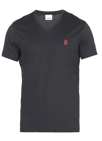 Shop Burberry T-shirts And Polos Blue