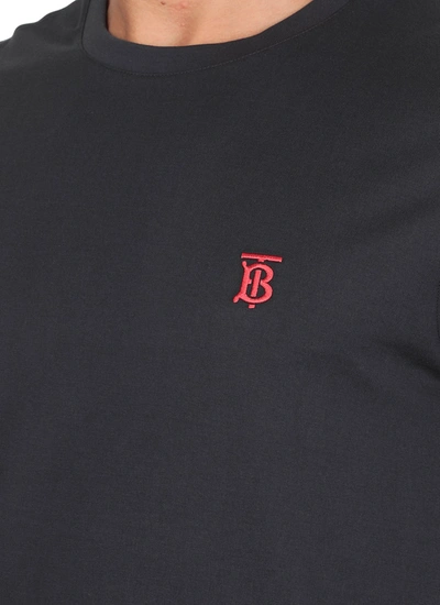 Shop Burberry T-shirts And Polos Blue