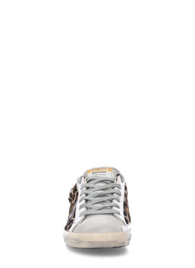 Golden Goose Mid-star Sneakers In Leopard Print Pony Hair And Suede In Spotted