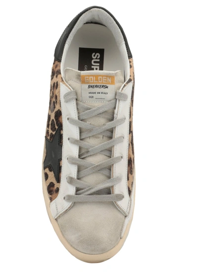 Golden Goose Mid-star Sneakers In Leopard Print Pony Hair And Suede In Spotted