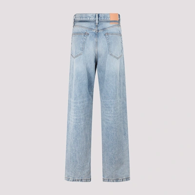 Shop Acne Studios Wide Leg Jeans In Blue