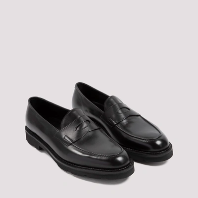 Shop John Lobb Lopez Loafers Shoes In Black