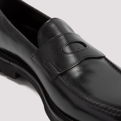 Shop John Lobb Lopez Loafers Shoes In Black