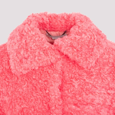 Shop Stella Mccartney Kyla Teddy Outwear Coat In Pink &amp; Purple