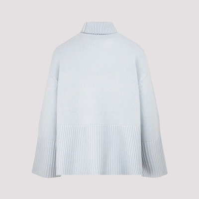 Shop Totême Heavy Cashmere Turtleneck Sweater In Blue