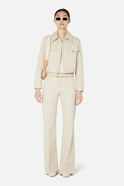 Shop Ami Alexandre Mattiussi Flared Jeans In Neutrals