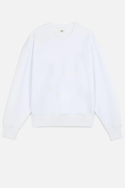 Shop Ami Alexandre Mattiussi Ami De Coeur Sweatshirt White For Men