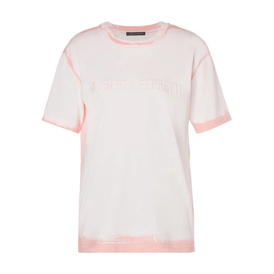 Shop Alberta Ferretti Tye And Dye T-shirt In Rosa