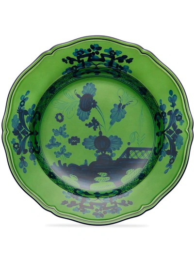 Shop Ginori 1735 Oriente Italiano Porcelain Soup Plate (set Of 2) In Grün