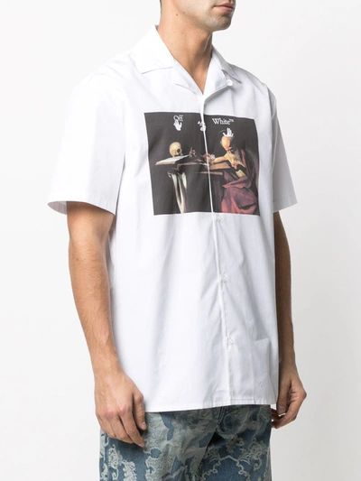Shop Off-white Printed Shirt In White