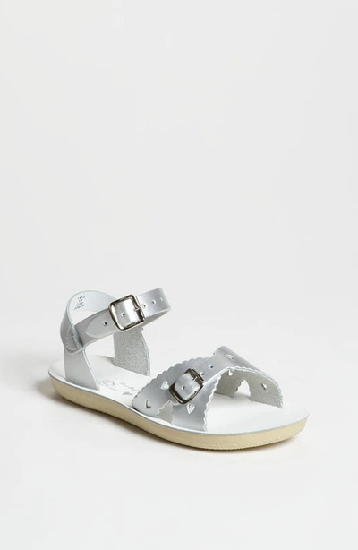 Shop Salt Water Sandals By Hoy Sun San Sweetheart Sandal In Silver