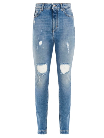 Shop Dolce & Gabbana Audrey Jeans In Blue