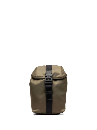 Shop Givenchy Two-tone Buckled Backpack In Grün