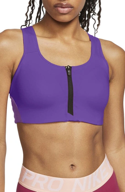 Nike Alpha Dri-FIT High-Support Front-Zip Bra Women