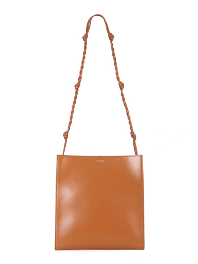Shop Jil Sander Medium Tangle Bag In Marrone