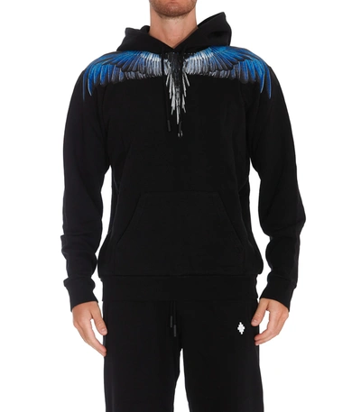 Shop Marcelo Burlon County Of Milan Wings Hoodie In Black