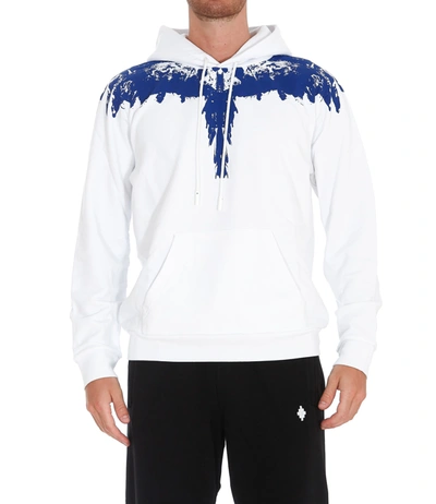 Shop Marcelo Burlon County Of Milan Tempera Wings Hoodie In White