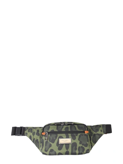 Shop Dolce & Gabbana Nylon Belt Bag In Militare