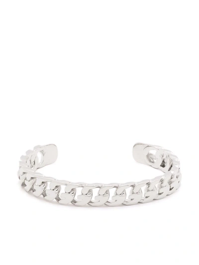 Shop Givenchy Chain-detail Cuff Bracelet In Silber