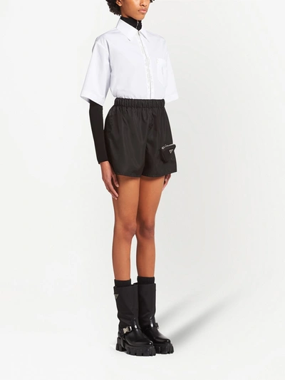 Prada Shorts In Black Re nylon   ModeSens