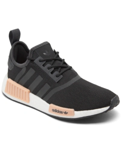 Shop Adidas Originals Adidas Women's Nmd R1 Casual Sneakers From Finish Line In Black