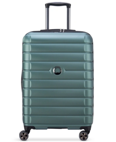 Shop Delsey Shadow 5.0 Expandable 24" Check-in Spinner Luggage In Silver Pine