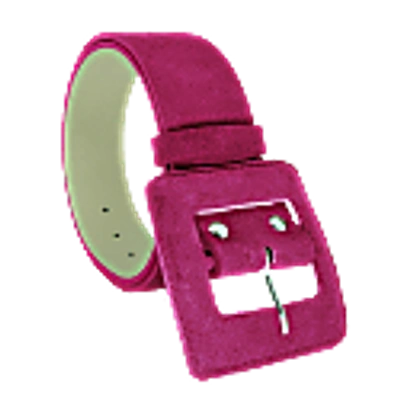 Beltbe Pink Square Buckle Belt In Buckle