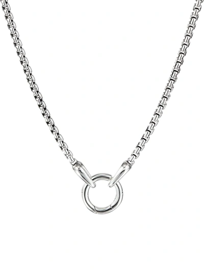 David Yurman Men's Silver Charm Necklace, 24"l In Silber