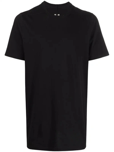 Shop Rick Owens Black Cotton T-shirt In Nero