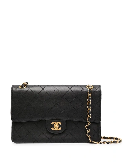 Pre-owned Chanel 1998 Medium Classic Single Flap Shoulder Bag In 黑色