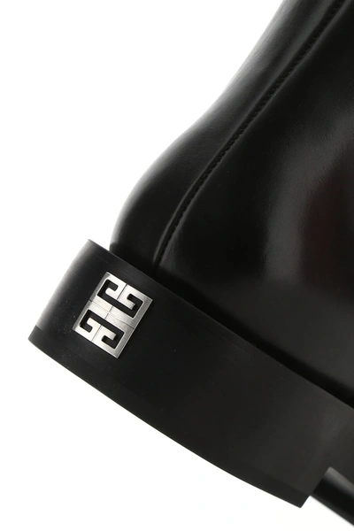 Shop Givenchy Black Leather Chelsea Boots  Black  Uomo 40