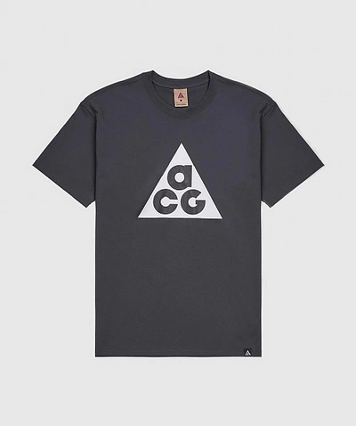 Shop Nike Acg Hbr T-shirt In Dk Smoke Grey