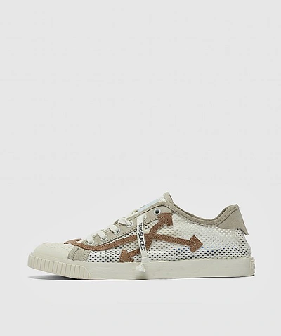 Shop Off-white New Low Vulc Meshnet Sneaker In White/beige