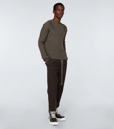 Rick Owens Geobasket Leather High-top Sneakers In Multi