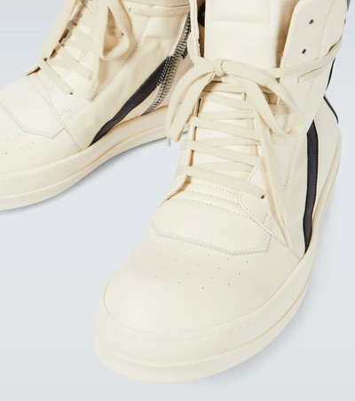 Shop Rick Owens Geobasket High-top Sneakers In White