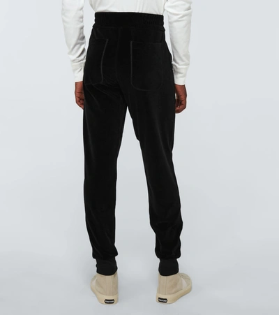 Shop Tom Ford Cotton-blend Sweatpants In Black