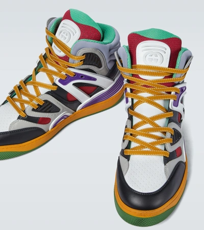 Shop Gucci High-top Sneakers In Multicoloured