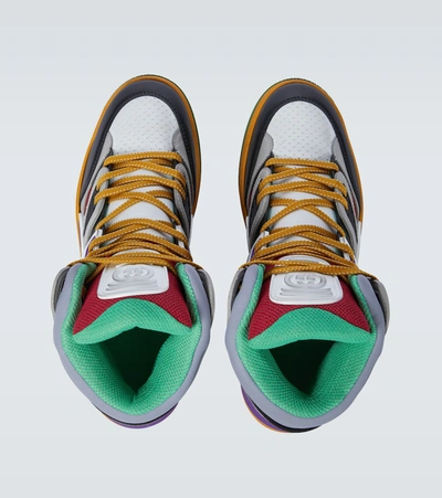 Shop Gucci High-top Sneakers In Multicoloured