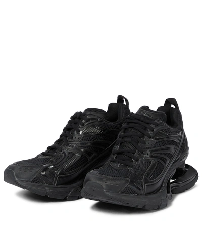 Shop Balenciaga X-pander Platform Sneakers In Black