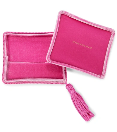 Sophie Bille Brahe Velvet Jewelry Box In Pink