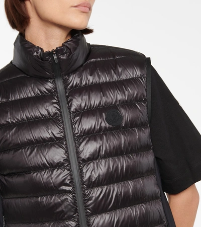 Moncler Spicules Down Vest In Black