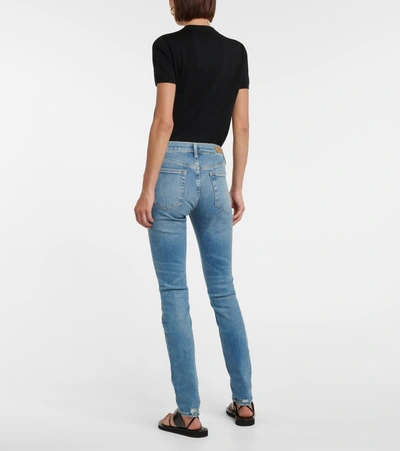 Shop Polo Ralph Lauren Tompkins High-rise Slim Jeans In Blue
