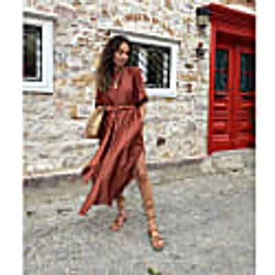 Nazli Ceren Etienne Satin Dress