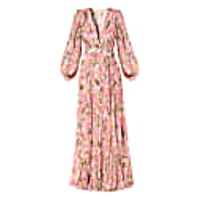 Shop Aggi Esme Swirling Pink Pleated Dress