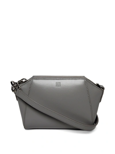 Shop Givenchy Nano Antigona Crossbody Bag Medium Grey